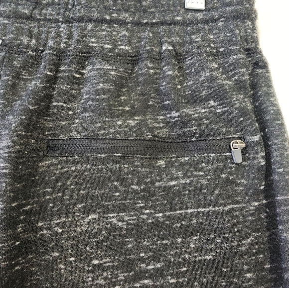 Men's Heather Greyish Black 3 Zip Pockets Drawstring Jogger Pants, sz SM - Picture 10 of 14